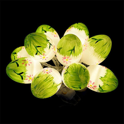 10 Bulbs LED Cute Easter Eggs Decorative Lamp Holiday Decorative Light Bulbs (Colorful Light)-garmade.com