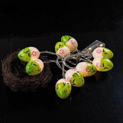 10 Bulbs LED Cute Easter Eggs Decorative Lamp Holiday Decorative Light Bulbs (Cool White)-garmade.com