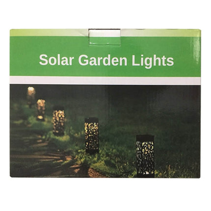 Outdoor Hollowing Out Solar Energy Garden Lawn Lamp(White Light)-garmade.com