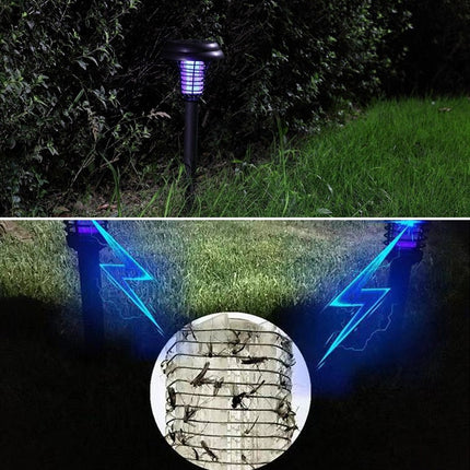 LED Solar Powered Mosquito Pest Killer Farm Lawn Light Landscape Lamp IP44 Waterproof-garmade.com