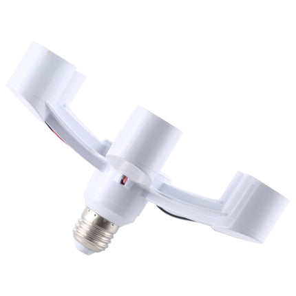 1 to 6 E27 Standard Lamp Holder Base Converter LED Light Bulbs Socket Adapter-garmade.com