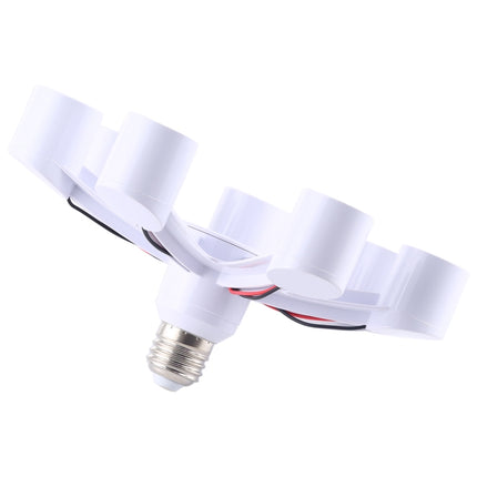 1 to 7 E27 Standard Lamp Holder Base Converter LED Light Bulbs Socket Adapter-garmade.com