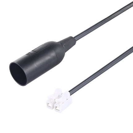E14 Lamp Socket Base Holder with Electrical Wire Cable, Cable Length: 28cm(Black)-garmade.com