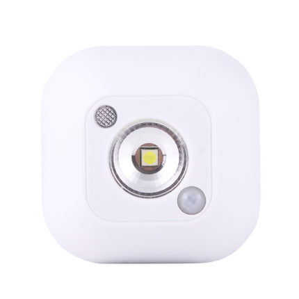 White Light Mini Human Body Motion Induction Ceiling Night Light , Porch Wall Lamps for Cabinets / Bedroom / Bathroom / Living Room, Sensor Distance: 2-3m(White)-garmade.com
