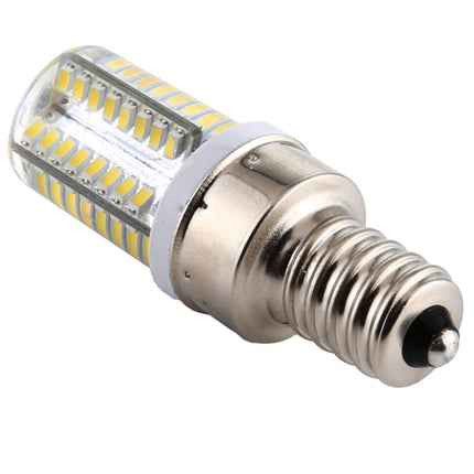 E12 SMD 3014 64 LEDs Dimmable LED Corn Light, AC 220V (White Light)-garmade.com