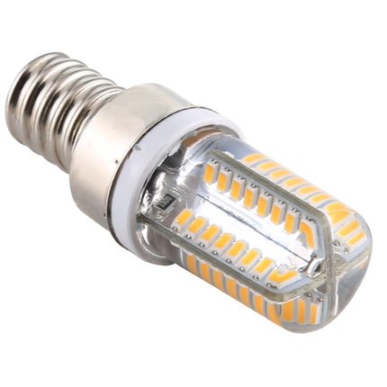 E12 SMD 3014 64 LEDs Dimmable LED Corn Light, AC 220V (Warm White)-garmade.com