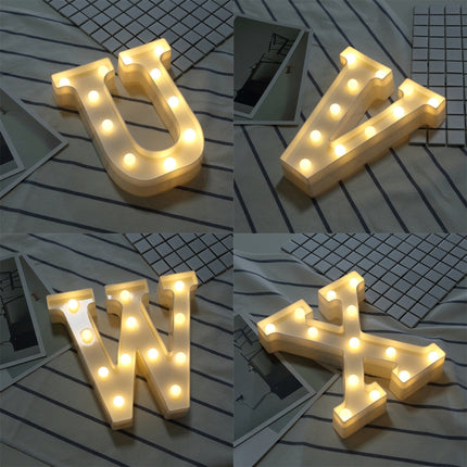 Alphabet O English Letter Shape Decorative Light, Dry Battery Powered Warm White Standing Hanging LED Holiday Light-garmade.com