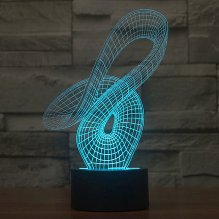 Abstract Style 3D Touch Switch Control LED Light , 7 Color Discoloration Creative Visual Stereo Lamp Desk Lamp Night Light-garmade.com