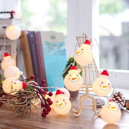 3m Snowman LED Holiday String Light, 20 LEDs USB Plug Warm Fairy Decorative Lamp for Christmas, Party, Bedroom (Warm White)-garmade.com