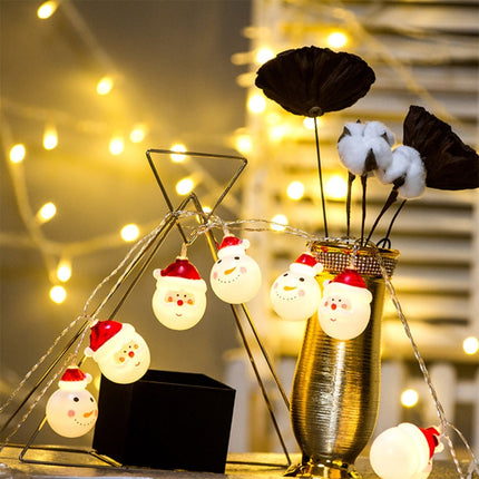 1.5m Santa Claus LED Holiday String Light, 10 LEDs 2 x AA Batteries Box Powered Warm Fairy Decorative Lamp for Christmas, Party, Bedroom(Warm White)-garmade.com