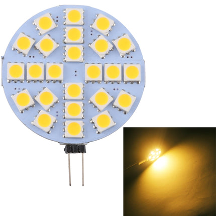 G4 24 LEDs SMD 5050 288LM 2800-3200K Stepless Dimming Energy Saving Light Pin Base Lamp Bulb, DC 12V (Warm White)-garmade.com