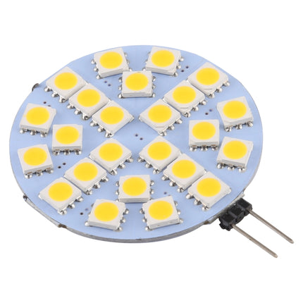 G4 24 LEDs SMD 5050 288LM 2800-3200K Stepless Dimming Energy Saving Light Pin Base Lamp Bulb, DC 12V (Warm White)-garmade.com