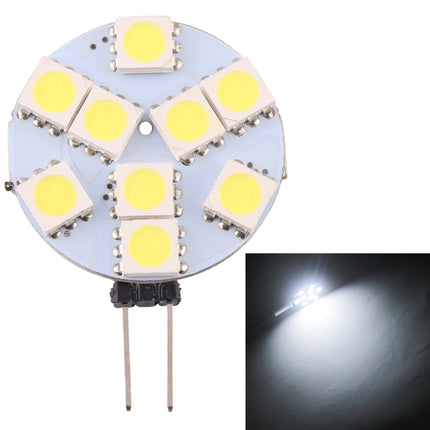G9 9 LEDs SMD 5050 108LM 6000-6500K Stepless Dimming Energy Saving Light Pin Base Lamp Bulb, DC 12V (White Light)-garmade.com