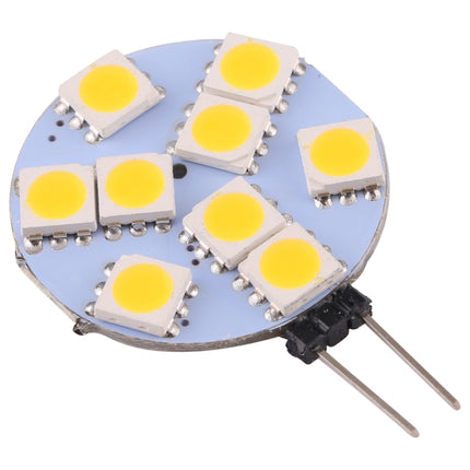 G9 9 LEDs SMD 5050 108LM 2800-3200K Stepless Dimming Energy Saving Light Pin Base Lamp Bulb, DC 12V(Warm White)-garmade.com