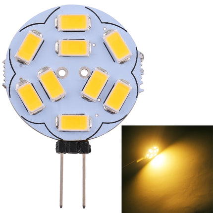 G4 9 LEDs SMD 5730 180LM 2800-3200K Stepless Dimming Energy Saving Light Pin Base Lamp Bulb, DC 12V (Warm White)-garmade.com