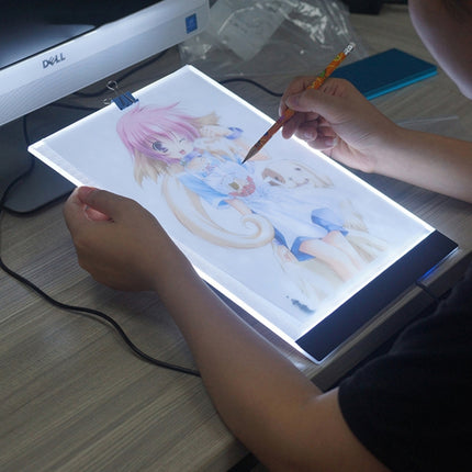 Ultra-thin A4 Size Portable USB LED Artcraft Tracing Light Box Copy Board for Artists Drawing Sketching Animation and X-ray Viewing-garmade.com