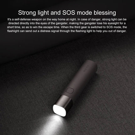 Original Xiaomi Youpin SOLOVE LED Flashlight 3000mAh USB Multi-function Portable Lighting(White)-garmade.com