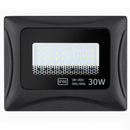 6500K Solar Lamp Outdoor Waterproof LED Floodlight, 30W-garmade.com