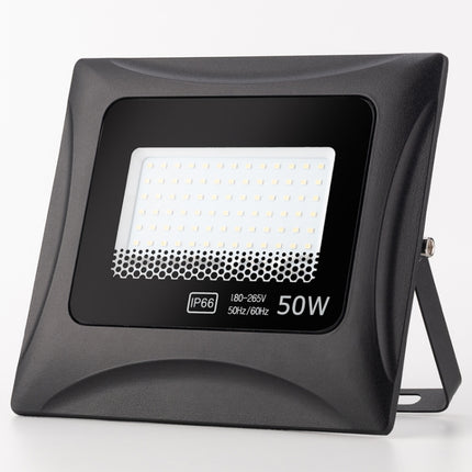 6500K Solar Lamp Outdoor Waterproof LED Floodlight, 50W-garmade.com