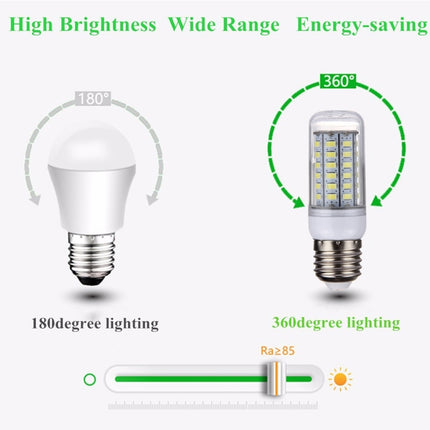 E27 5W LED Corn Light, 56 LEDs SMD 5730 Bulb, AC 220V-garmade.com