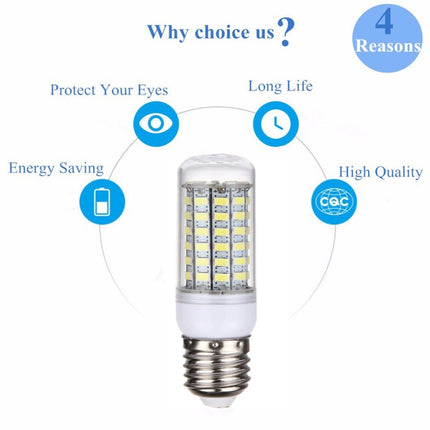 E27 5.5W LED Corn Light, 69 LEDs SMD 5730 Bulb, AC 220V-garmade.com