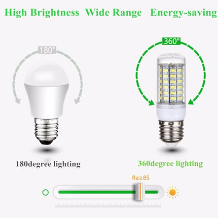 E27 5.5W LED Corn Light, 69 LEDs SMD 5730 Bulb, AC 220V-garmade.com