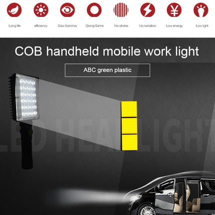 LED Charging Portable Handheld Mobile Work Light with Red and Blue Flash Emergency Light-garmade.com