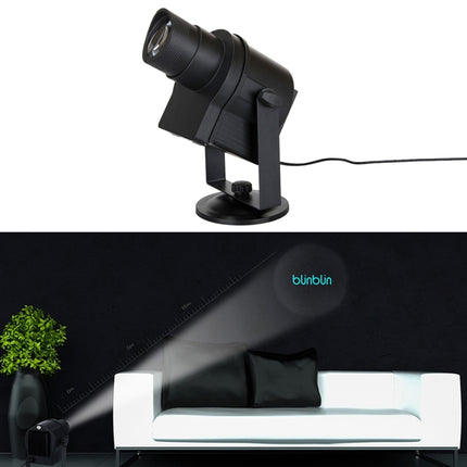 Blinblin Show 1 10W White Light Spotlight Lamp, DIY LED LOGO Projector Landscape Light with 6 Patterns for Christmas, Halloween Party, Holiday-garmade.com