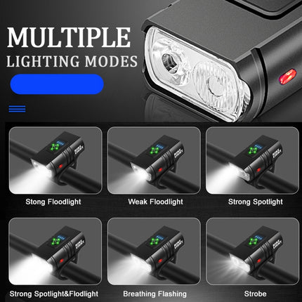 BK02 1000LM Micro USB Rechargeable Bicycle Light-garmade.com