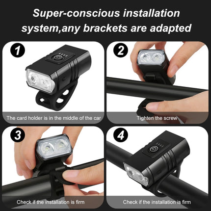 BK02 1000LM Micro USB Rechargeable Bicycle Light-garmade.com