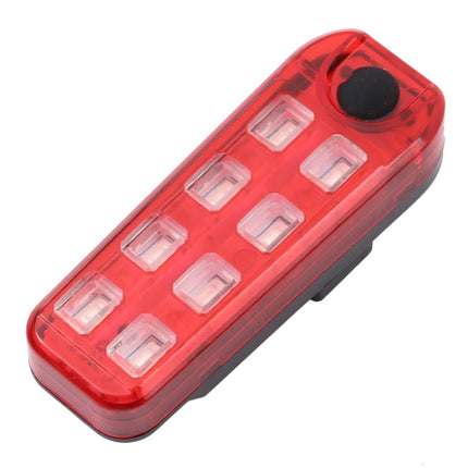 QZ-W007 8 x SMD Rechargeable Monochromatic Bicycle Safety Warning Tail Light(Red Light)-garmade.com