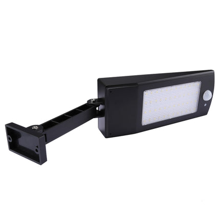 6.8W Solar Motion Sensor LED Solar Light, 48 LEDs SMD 2835 900 LM Angle Adjustment Energy Saving Light with 5V 3.2W Solar Panel(Black)-garmade.com