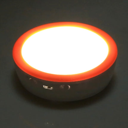 R10 USB Charging LED PIR Sensor Night Light , 4000K Emergency Light Cabinet Lamp, Sensor Distance: about 3m, DC 4.5V(Orange)-garmade.com