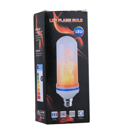 E27 6W LED Simulated Flickering Flame Effect Light Bulb , 1400K with 3 Modes, AC 85-265V-garmade.com