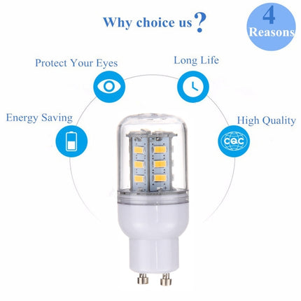 GU10 2.5W 24 LEDs SMD 5730 LED Corn Light Bulb, AC 110-220V (Warm White)-garmade.com
