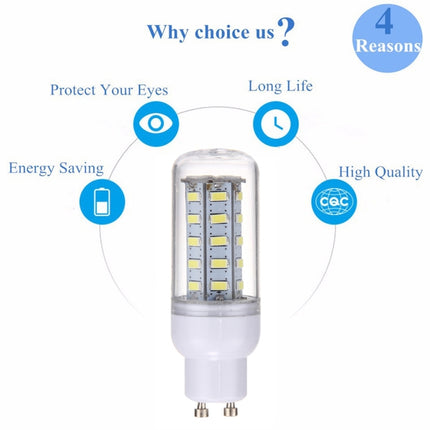 GU10 3.5W LED Corn Light 36 LEDs SMD 5730 Bulb, AC 110-220V (White Light)-garmade.com