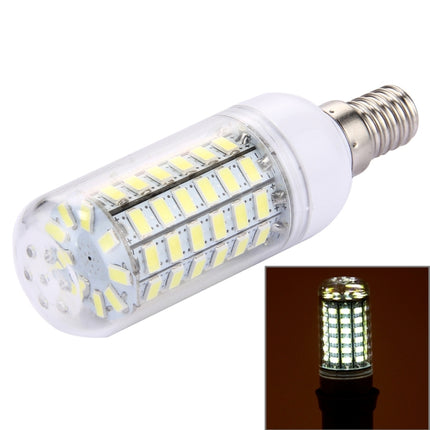 E14 5.5W 69 LEDs SMD 5730 LED Corn Light Bulb, AC 220-240V (White Light)-garmade.com