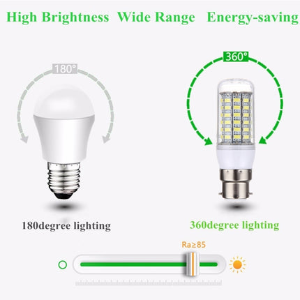 B22 5.5W 69 LEDs SMD 5730 LED Corn Light Bulb, AC 200-240V (White Light)-garmade.com