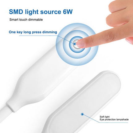 LED Sewing Machine Lamp USB Stepless Dimming Touch Magnet Working Energy-saving Lamp (Blue)-garmade.com