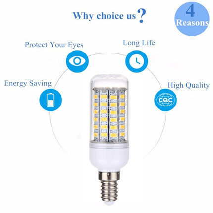 E14 5.5W 69 LEDs SMD 5730 LED Corn Light Bulb, AC 110-130V (Warm White)-garmade.com