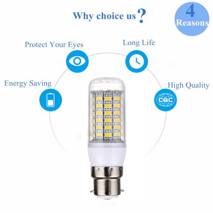 B22 5.5W 69 LEDs SMD 5730 LED Corn Light Bulb, AC 12-60V (Warm White)-garmade.com