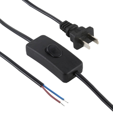 10A Button Switch Power Supply Cable, Cable Length: 1.8m, US Plug, AC 220V-garmade.com