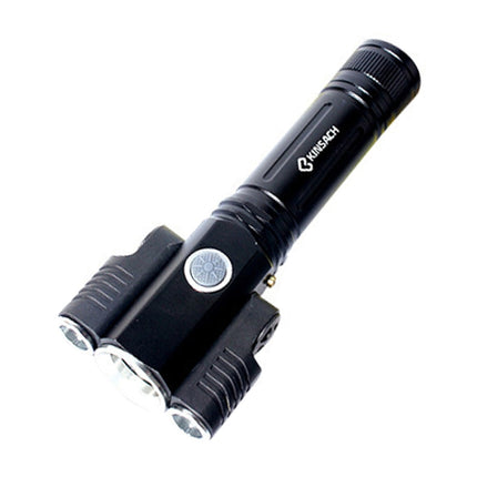 KS-739 USB Charging Waterproof T6+XPE Fixed Focus LED Flashlight with 4-Modes-garmade.com