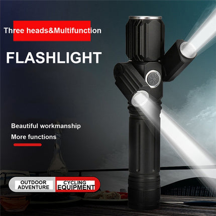 KS-739 USB Charging Waterproof T6+XPE Fixed Focus LED Flashlight with 4-Modes-garmade.com