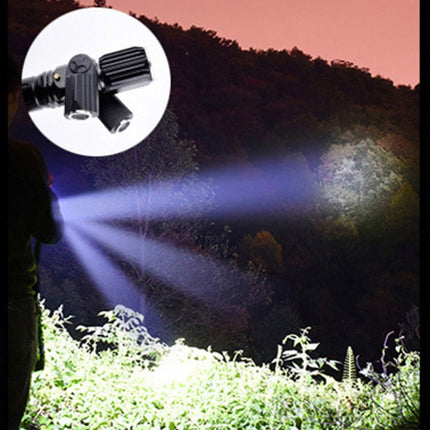 KS-738 USB Charging Waterproof T6+XPE Zoomable LED Flashlight with 4-Modes-garmade.com