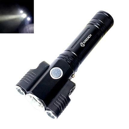 KS-739 USB Charging Waterproof T6+XPE Fixed Focus LED Flashlight with 4-Modes & 18650 lithium battery-garmade.com