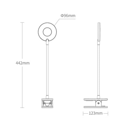 Original Xiaomi Yeelight J1 5W USB Charging Clip-On LED Desk Lamp with 3-modes Dimming-garmade.com