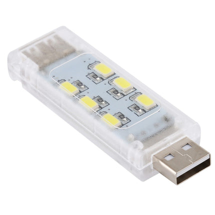12 LEDs Double Sided Stackable USB Light(White Light)-garmade.com