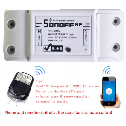 Sonoff Smart 433MHz Wireless 4 Buttons Metal Remote Controller, Remote Control Distance: 20-30m-garmade.com
