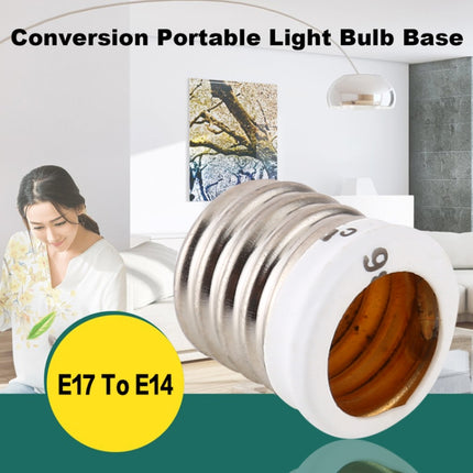 E17 to E14 Light Lamp Bulbs Adapter Converter-garmade.com